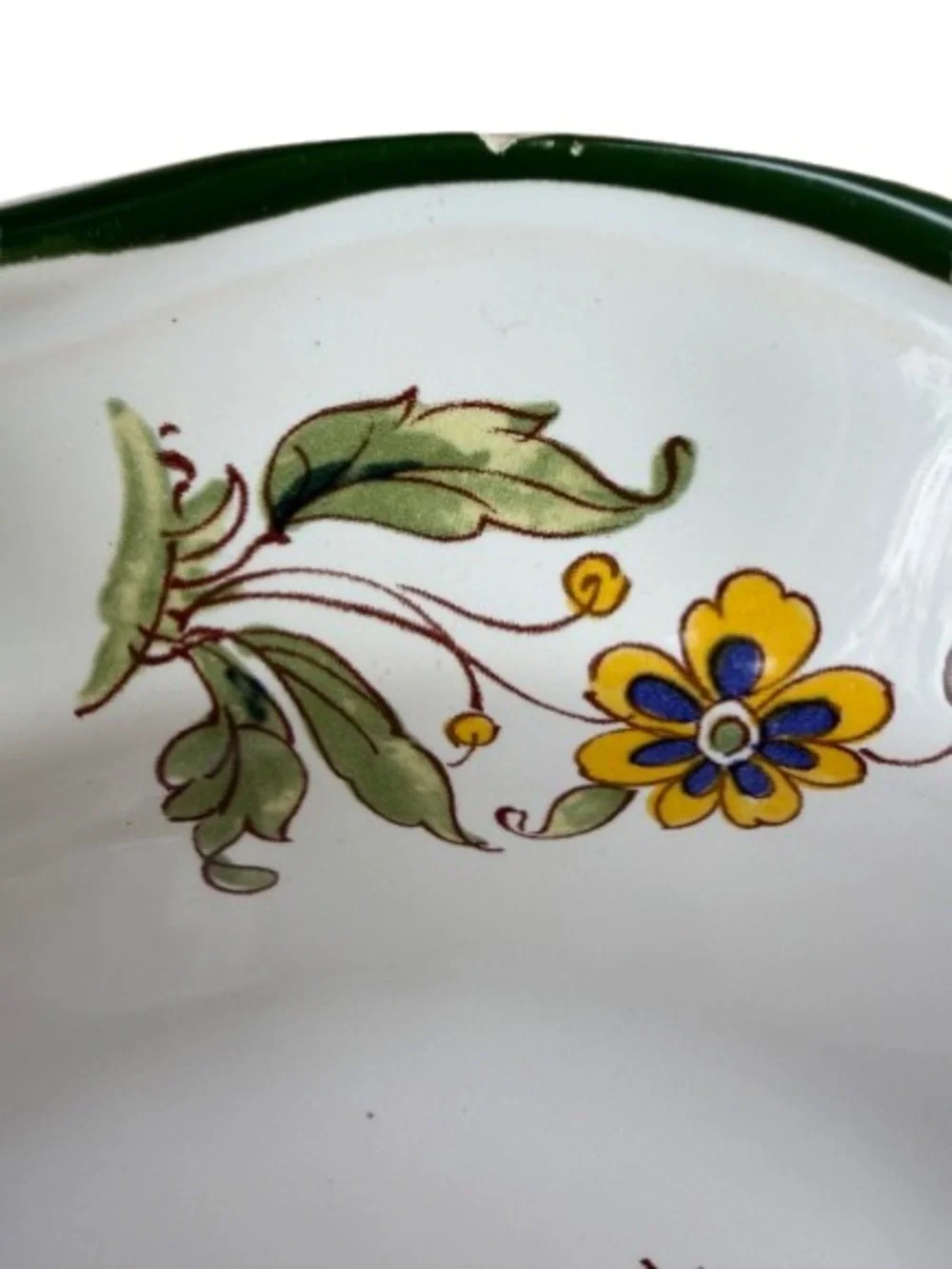 Varages France Vieux Provence Large Rim Soup Bowl 9.25